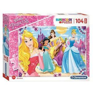 Clementoni Legpuzzel Super Color Maxi Disney Prinses, 104st.