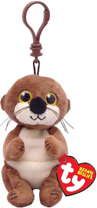 Ty Beanie Babies Bellies Clip Mitch Otter, 10cm