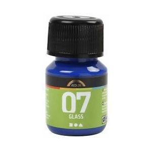 Permanente Glasverf - Briljant Blauw, 30ml