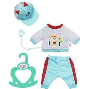 BABY born Little Sportieve Outfit Blauw - Poppenkleding 36 cm