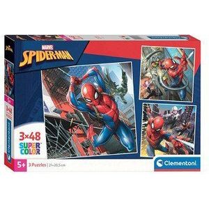Clementoni Legpuzzel Super Color Vierkant Marvel Spiderman, 3x48st.