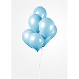 Ballonnen Lichtblauw 30cm, 10st.