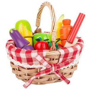 Small Foot - Shopping Basket With Cuttable Fruits
