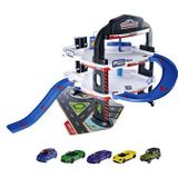 Majorette Urban Garage - 60x60x45 cm - 4 Verdieping + 5 Voertuigen - Die-cast - Vanaf 5 Jaar