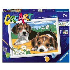 CreArt Schilderen op Nummer - Beagle Puppies