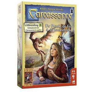 999 Games Carcassonne - De Draak, de Fee en de Jonkvrouw | 2-5 spelers | Leeftijd 7+ | 45 minuten speelplezier