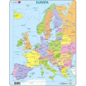 Larsen Legpuzzel Maxi Europa Junior - Karton - 28 Stukjes