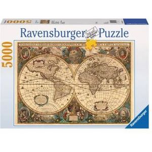 Antieke Wereldkaart Puzzel (5000 Stukjes)