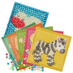 PlayMais Mosaic Kaarten Versieren Dierentuin