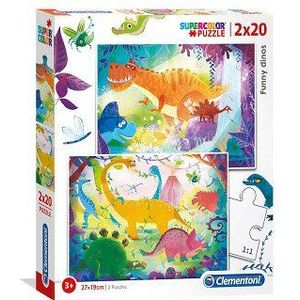 Puzzel Dinosauri - 2 x 20 stukjes (Clementoni 24755)