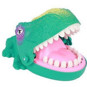 Toi-Toys Spel; Gevaarlijke Bijtende ! Jungle bijtende krokodil - Klein Formaat 11x 16,5 x12cm