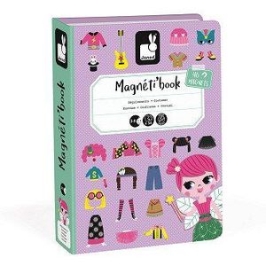 Janod Magneetboek - Magnetisch variatie- en combinatiespeelgoed voor meisjes van 3-8 jaar