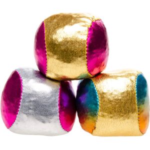 Lg-imports Jongleerballen Space Metallic 3-delig 4cm