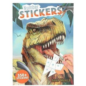 Dino World Nummer Stickers Stickerboek