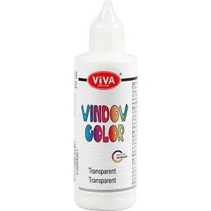 Window Color Sticker en Glasverf - Transparant, 90ml