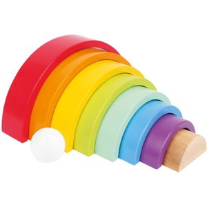 Houten Bouwblokken Regenboog (9dlg.)