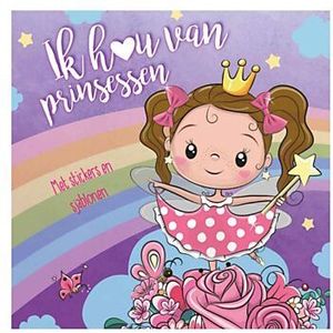 Sticker- en Sjablonenboek Ik hou van Prinsessen