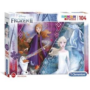 Clementoni Glitter Puzzel Disney Frozen 2, 104st.