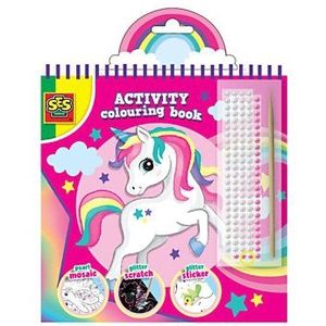 SES Doe Kleurboek Glitter 3 in 1