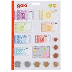 Goki Speelgeld Dieren met Creditcard en Muntgeld, 117dlg.