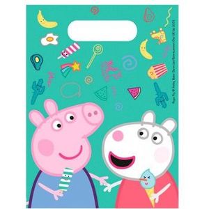 Uitdeelzakjes Peppa Pig, 6st.