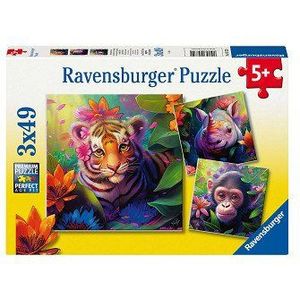 Legpuzzel Jungle Babies, 3x49st.