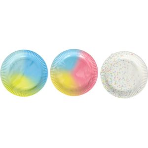 Papieren Feest Borden 18cm, 10st.