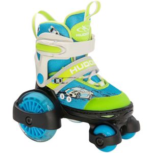 HUDORA Rolschaatsen My First Quad LED Auto, Maat 26-29