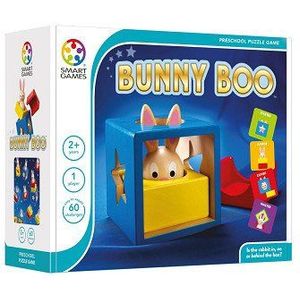 SmartGames - Bunny Boo - Houten kleuterspel - 60 opdrachten - Konijntje