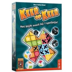 Keer Op Keer - Dobbelspel | Geschikt voor 1-6 spelers vanaf 8 jaar | Vul kolommen en gelijkgekleurde gebieden snel aan!