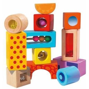 Eichhorn - Blokken Met Geluid 12 stuks - vanaf 1 jaar - Houten Speelgoed