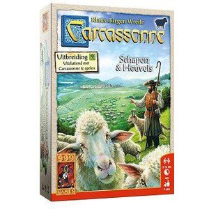 999 Games Carcassonne: Schapen & Heuvels - Constructieve uitbreiding voor 2-6 spelers