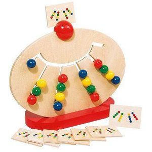 Goki Kleuren Sorteerspel - Houten spel voor kinderen vanaf 4 jaar - Stimuleert kleurherkenning en combinatievaardigheden