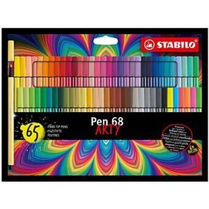 STABILO Pen 68 - Viltstift - ARTY - Set Met 65 Stuks