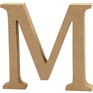 Creative Letter M Mdf 13 Cm