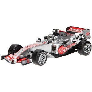 F1 Raceauto met Licht en Geluid - Zilver