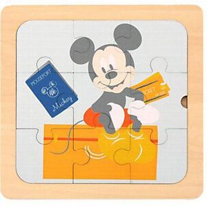 Houten Mini Puzzel 3in1 (3 stukjes) - Disney Thema