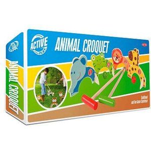 Houten Dieren Croquet Set