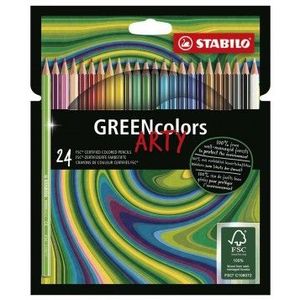STABILO GREENcolors - Kleurpotloden - ARTY - Set 24 Stuks
