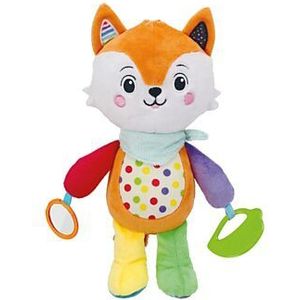 Baby Clementoni - Happy Fox - Knuffel Vos - Interactieve Knuffel - Extra Zacht