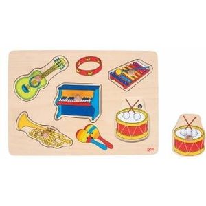 Goki Noppenpuzzel Muziekinstrumenten met Geluid, 5st.