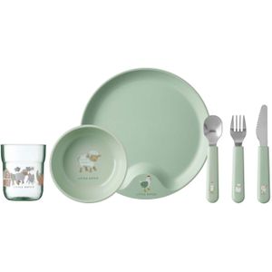 Mepal Mio kinderservies set – 6-delig – Kraamcadeau – Kinderservies – Little Farm
