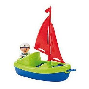 Ecoiffier Zeilboot met Speelfiguur, 22cm