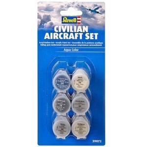 Revell Aqua 39072 Civilian Aircraft - Acryl Set Verf set