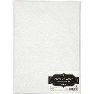 Parelmoerpapier A4 Wit Parelmoer 120 grams, 10 Vellen