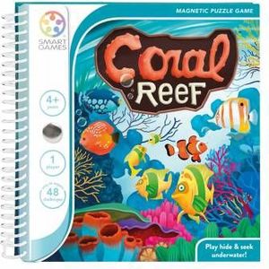 SmartGames Magnetic Travel Games - Coral Reef: Onderwateravontuur voor kinderen vanaf 4 jaar met 48 eenvoudige opdrachten