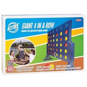 Tactic Giga 4 op een rij houten spel XL - Geschikt voor 4 jaar en ouder - Speelduur 15 minuten