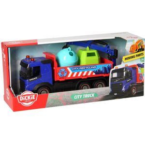 Dickie City Truck - Recyling Vrachtwagen met Containers