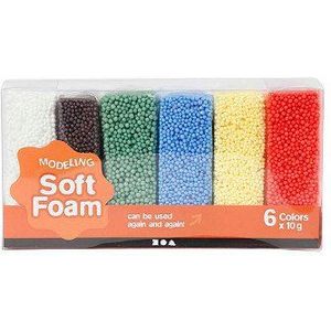 Soft Foam Clay Standaard Kleuren, 6x10gr.