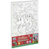 Canvas Schilderen op Nummer Kerstmis